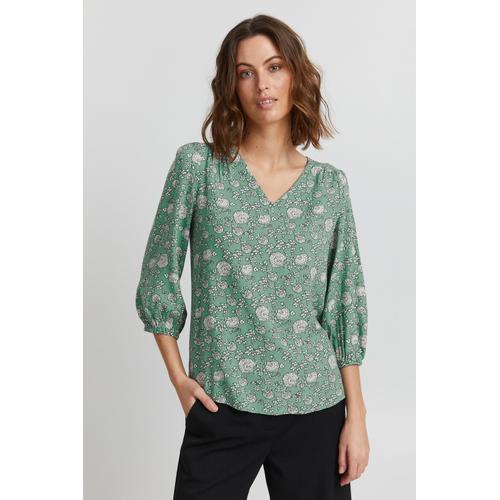 „Shirtbluse FRANSA „“Fransa FRFAMERL 1 Blouse – 20610390″“ Gr. m, grün (malachite green mix) Damen Blusen“