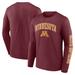 Men's Fanatics Branded Maroon Minnesota Golden Gophers Distressed Arch Over Logo Long Sleeve T-Shirt