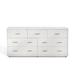 Interlude Livia 7 Drawer Dresser Wood in White | 34 H x 72 W x 18 D in | Wayfair 188215