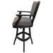 Tobias Designs Classic 30" Solid Wood Bar Stool - Mojave Grey - Black Wood/Upholstered in Gray | 48 H x 21 W x 20 D in | Wayfair