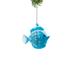 The Holiday Aisle® Friedy Glass Friendly Fish Hanging Figurine Ornament Glass in Blue | 4.5 H x 4 W x 1.5 D in | Wayfair