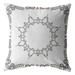 East Urban Home Jaidan Broadcloth Throw Square Outdoor Pillow Cover & Insert /Polyfill/Wool Blend/Wool in Gray/White | 20 H x 20 W x 5 D in | Wayfair