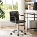 Wrought Studio™ Tanager Task Chair Upholstered, Leather in Gray/White | 35.8 H x 22.8 W x 18.5 D in | Wayfair 6F30BE7E92314484AAE64E8D46B70DB9