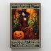 The Holiday Aisle® Hisela Witch Who Really Loved Cats & Halloween On Canvas Graphic Art Canvas in Brown | 20 H x 16 W x 1.25 D in | Wayfair