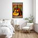 Trinx Khy An Old Man w/ His Guitar - 1 Piece Rectangle Graphic Art Print On Wrapped Canvas On Canvas Graphic Art Canvas in White | Wayfair