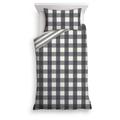 Tesco Black Oversized Check Duvet Set Single