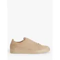 John Lewis Freya Suede Lace Up Trainers, Nude