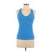 Nike Active Tank Top: Blue Activewear - Women's Size Large