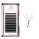 4D W Eyelash Extensions 5D Volume 0.07D Curl 8-15mm Easy Fan W-shaped Lash Premades Cluster Black W