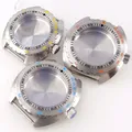 Silver 42mm Steel Diver Watch Case for NH34 NH35 NH36 NH37 NH38 NH39 NH70 NH72 Movement 200m