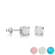 Classic Opal Earrings for Women 925 Sterling Silver Stud Earrings Round Small Earrings Christmas