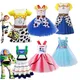 Disney Toy Story Woody Gabby Girls Costume Buzz Lightyear Cosplay Dresses Playing Dress up For