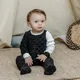 Baby romper kids clothes long sleeves colorblock footie baby overalls terry material boy/girl