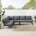 Crosley Clark 4Pc Metal Outdoor Sectional Patio Furniture Set