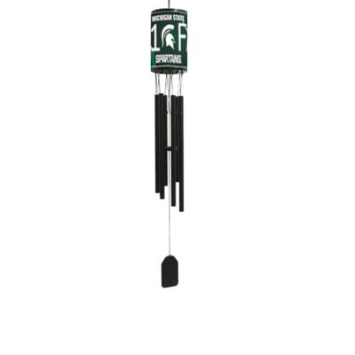 NCAA Wind Chime, #1 Fan with Team Logo, Michigan State Spartans