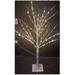 4' Pre-Lit Birch Artificial Christmas Tree, LED Warm White Lights - 4 Foot