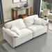 78.8" 3 Seater Upholstered Sofa, Loveseat Sofa w/Pillow Top Arms & 2 Pillows for Living Room, Bedroom, Plush Velvet Upholstery