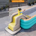 Glissière de piscine gonflable pour enfants toboggans de parc aquatique anti-basculement amusant