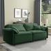 78.8" 3 Seater Upholstered Sofa, Loveseat Sofa w/Pillow Top Arms & 2 Pillows for Living Room, Bedroom, Plush Velvet Upholstery