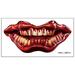 Tarmeek Fall Decor Halloween Decorations Indoor Outdoor 2023 New Halloween Prank Makeup Temporary Halloween Clown Horror Mouth Stickers Removable And Realistic Temporary Kit Halloween Makeup Props
