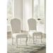Signature Design by Ashley Arlendyne White Dining Chair (Set of 2) - 22"W x 25"D x 44"H