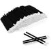 300 PCS Lip Brush Disposable Lip Wands Lip Mask Applicator Lip Brushes Disposable Makeup Brushes Set Lipstick Applicator Disposable Tool for Lips Eyes And Makeup Application (Black)