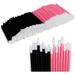 500 PCS Lip Brush Disposable Lip Wands Lip Mask Applicator 250 PCS Black + 250 PCS Pink Lip Brushes Disposable Makeup Brushes Set Lipstick Applicator Disposable for Lips Eyes