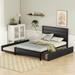 Full Size Storage Platform Bed with Twin Size Trundle and 2 Drawers