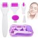6 in 1 Microneedles Derma Roller for Face Care with Micro Needles Stainless Steel Microneedles for Pregnancy Stretch Marks Hair Loss and Anti-Wrinkle