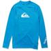 Quiksilver boys All Time Long Sleeve Youth Rashguard Surf Rash Guard Shirt Blithe Medium US