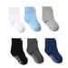 Qxutpo 6 Pack Baby Toddler Unisex Socks Baby Girl Boy Soild non-slip Floor Socks Size 1-3 Y