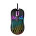NUOLUX 1pc Hollow Out Wired Mouse Computer Gaming Mouse RGB Lights Mouse (Black)