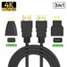 3 in 1 HDMI to HDMI/Mini/Micro HDMI Adaptor Cable Kit Full HD for HDMI Digital Camera Tablet Notebook PC