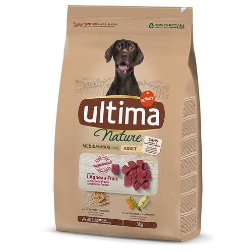 3kg Ultima Nature Medium/Maxi Lamm Hundefutter trocken