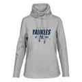 Women's Levelwear Heather Gray New York Yankees Verve Loop Pullover Sweatshirt