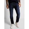 Slim-fit-Jeans STREET ONE MEN Gr. 40, Länge 32, blau (dark blue rinsed wash) Herren Jeans Slim Fit