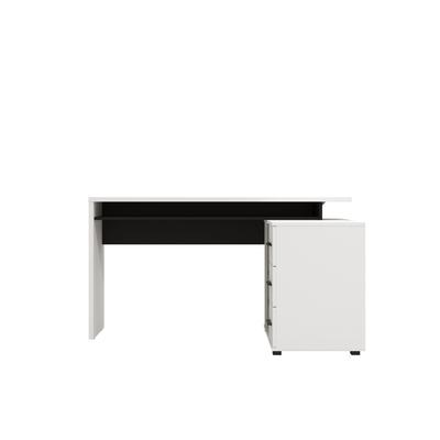 Schreibtisch INOSIGN "Arhimed", weiß (opaque weiß), B:137,5cm H:75cm, Tische, zeitlos und praktisch, Home Office geeignet Image