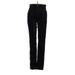 Ann Taylor LOFT Velour Pants - Super Low Rise: Black Activewear - Women's Size 24