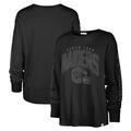 Women's '47 Black Las Vegas Raiders Tom Cat Lightweight Long Sleeve T-Shirt