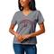 Women's League Collegiate Wear Heather Gray Lafayette College Leopards Intramural Boyfriend Tri-Blend V-Neck T-Shirt