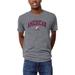 Men's League Collegiate Wear Heather Gray American University Eagles Arch Victory Falls Tri-Blend T-Shirt