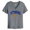 Women's League Collegiate Wear Heather Gray Pitt Panthers Intramural Boyfriend Tri-Blend V-Neck T-Shirt