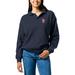 Women's League Collegiate Wear Heather Navy St. John's Red Storm Victory Springs Tri-Blend Collared Pullover Sweatshirt