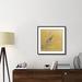 East Urban Home Gold Bird on Blossoms III - Wrapped Canvas Painting Print Canvas, Wood in Pink/Yellow | 31.5" H x 31.5" W x 1.5" D | Wayfair