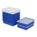 ECR4Kids Letter Size Tray w/ Lid, Storage Containers Plastic in Blue | 5.5 H x 14 W x 11 D in | Wayfair ELR-20523-BL