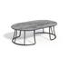 Oxford Garden Malti Outdoor Coffee Table Plastic/Metal in Blue/Brown/Gray | 16.5 H x 54.5 W x 32.5 D in | Wayfair MLTAY-PC.C