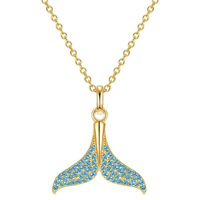 Rafaela Donata - Halskette Flosse Sterling Silber Zirkonia in Gelbgold Ketten 1 ct Damen Image