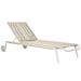 Vincent Sheppard Kodo 83.86" Long Reclining Single Chaise Wicker/Rattan in White | 39.37 H x 31.5 W x 83.86 D in | Outdoor Furniture | Wayfair