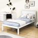 Red Barrel Studio® Lambdin Wood Platform Bed w/ Headboard Wood in White | 36 H x 42 W x 80 D in | Wayfair 79CDB784DBDB4464B12BA0AA8121CE8A