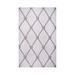 White 66 x 42 x 0.2 in Indoor/Outdoor Area Rug - Breakwater Bay Rectangle Iwar Area Rug w/ Non-Slip Backing | 66 H x 42 W x 0.2 D in | Wayfair